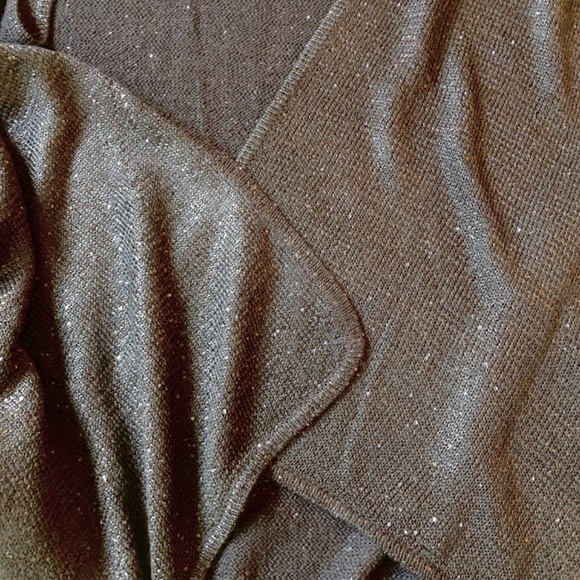 NWT QiSequined Wrap/Poncho in Black Sparkle - Picture 4 of 13